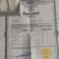 BRAND NEW 14K Gold Necklace - Natural Aquamarine & Diamonds