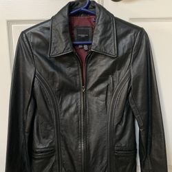 LEATHER BIKER MOTORCYCLE JACKET OUTERWEAR 