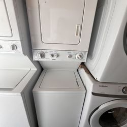 Kenmore White 24” Wide Stack Washer And. Dryer Used 