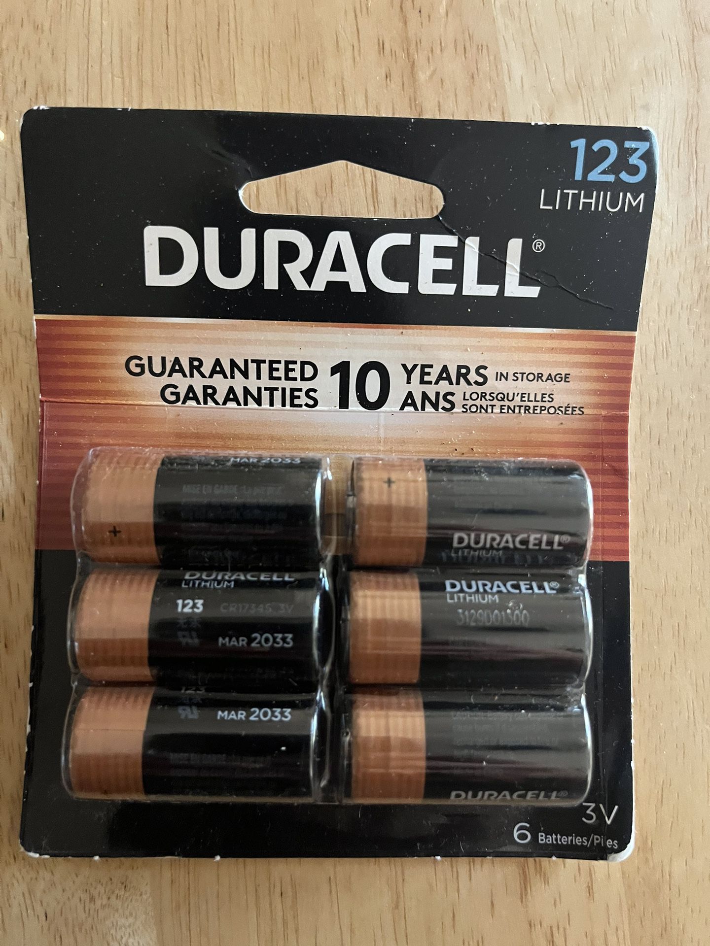 Duracell Lithium Batteries 6 Pack 