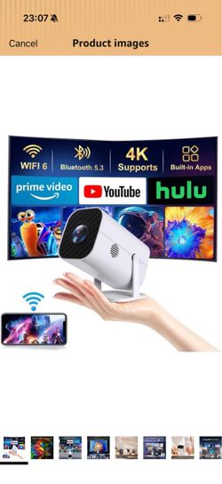 Brand New Mini Projector with WiFi & Bluetooth