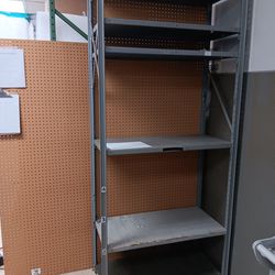 Metal  Shelf 4 PC 71/2 Feet Long Whit Back Bord