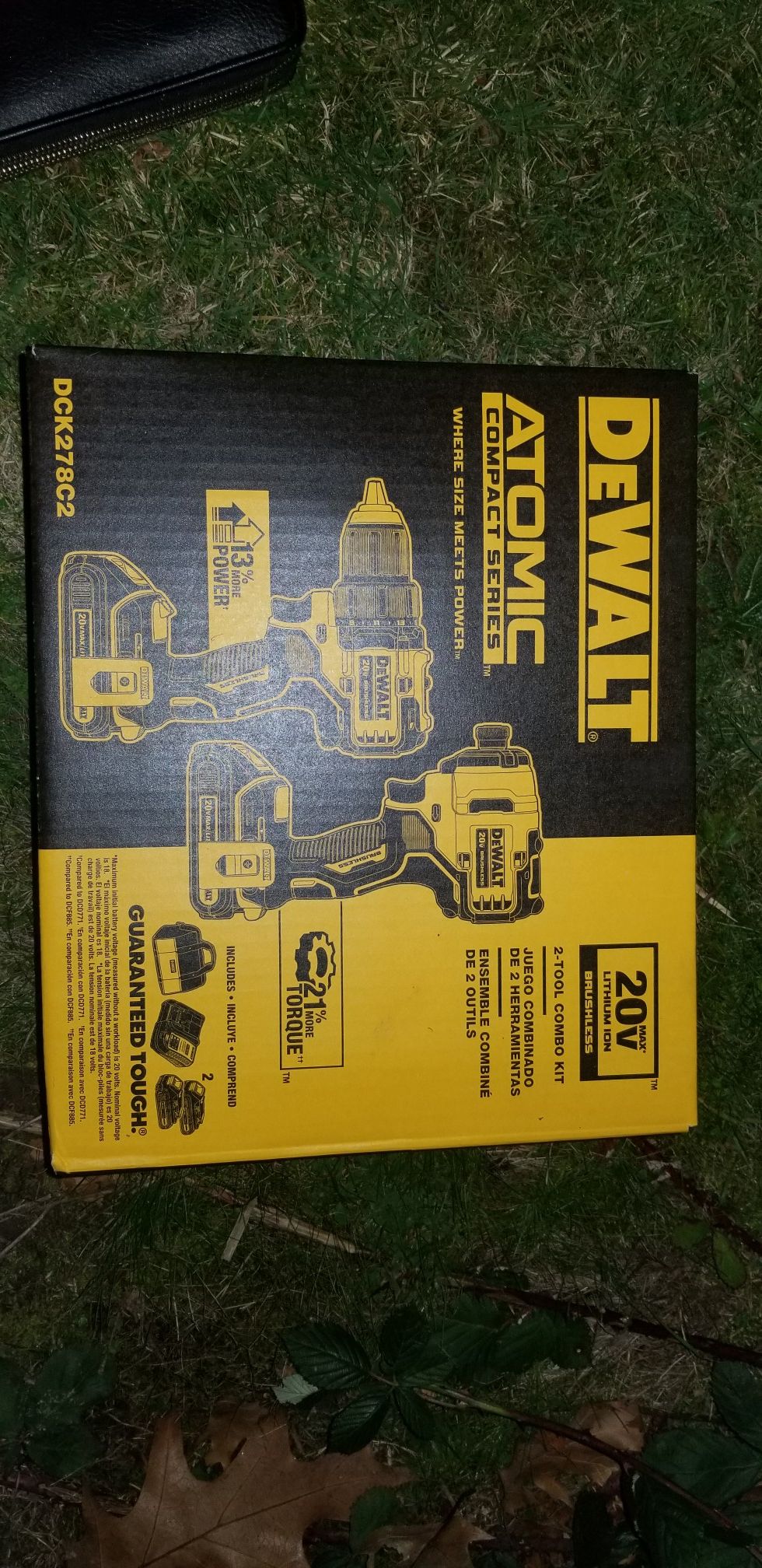 NEW never opened Dewalt 2 tool, TWO BATTERIES, charger AND carrying case!