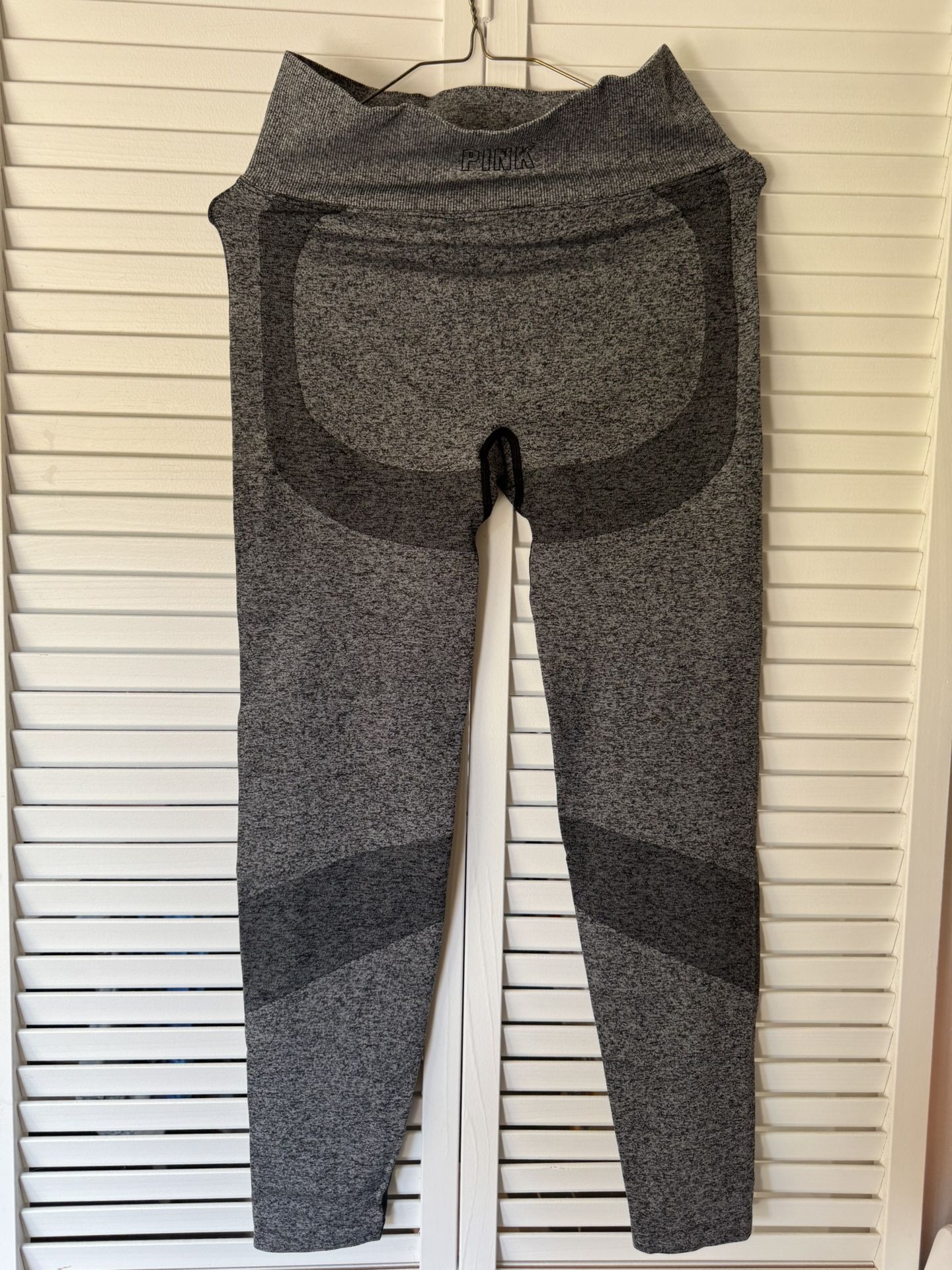 Pink Victoria’s Secret Seamless Leggings Gray Medium Activewear Yoga athletic