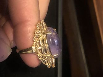 Sterling silver ring with I think a blood stone