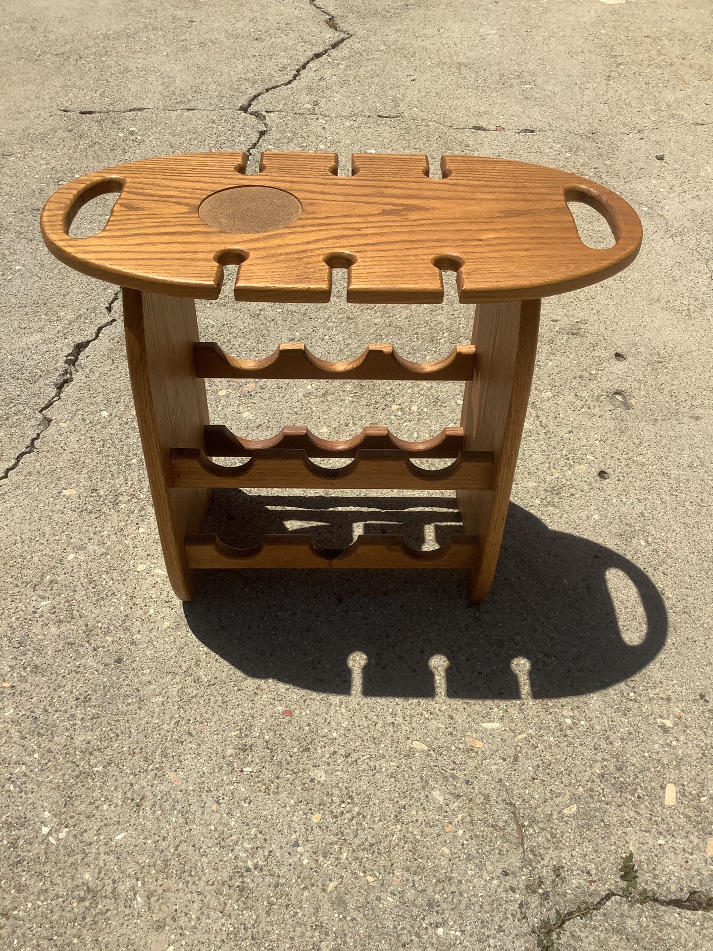 Side Table Wine Rack 20x24in