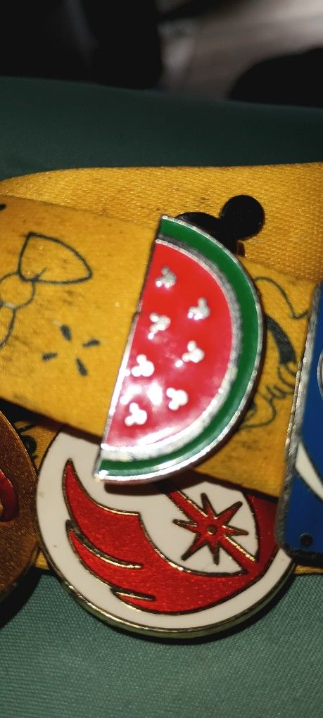 Watermelon with Hidden Mickey Disney Needle Minder