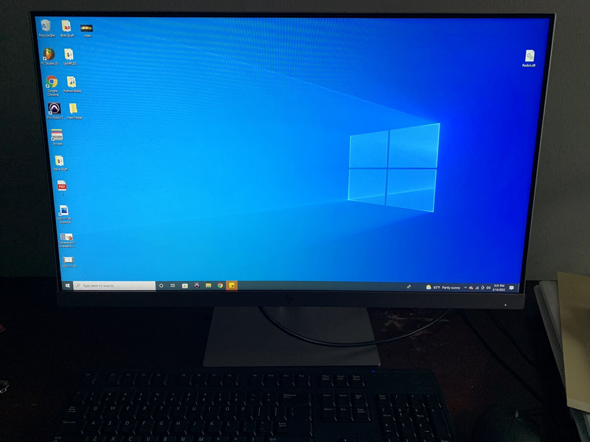 HP Pro desktop i5 3.30ghz 16gb 237gb Hdd With 24 Inch Hp Monitor Protools Included