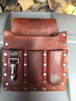 Stanley leather tool pouch