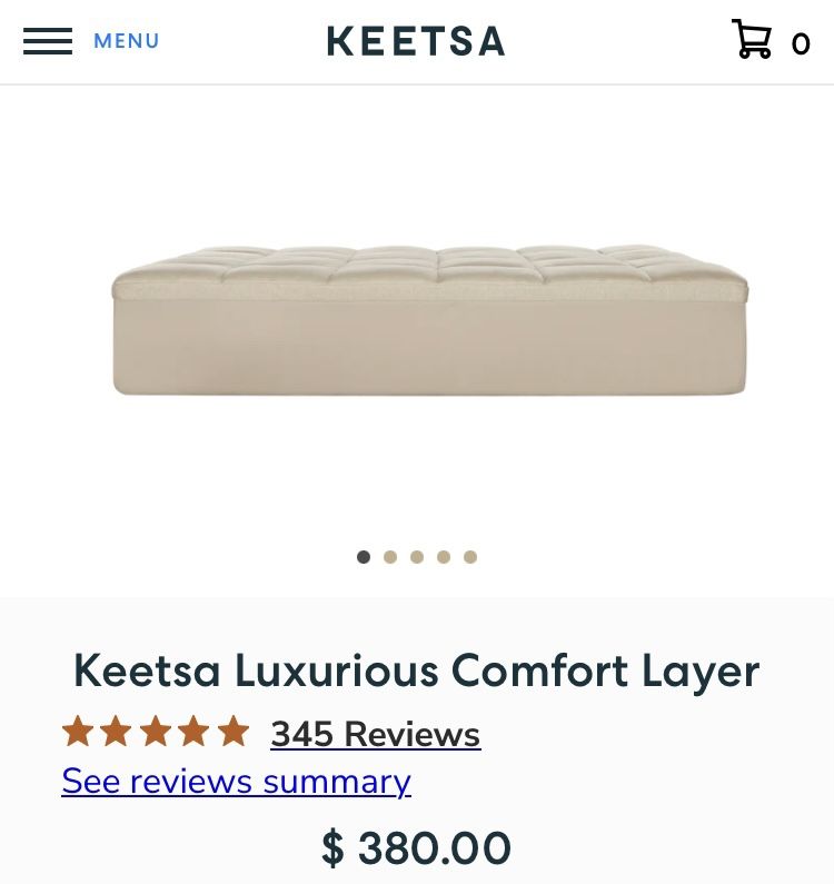 Keetsa Mattress Topper