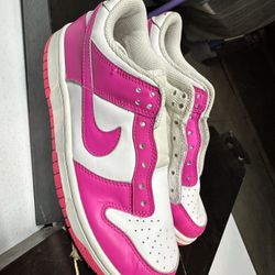 Size 6.5W - Nike Dunk Low GS Laser Fuchsia Pink Shoes In Hand Fast Ship
