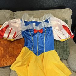 LEG AVENUE SNOW WHITE COSTUME DRESS WOMENS SIZE L