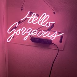 Small ‘Hello gorgeous’ Neon Sign