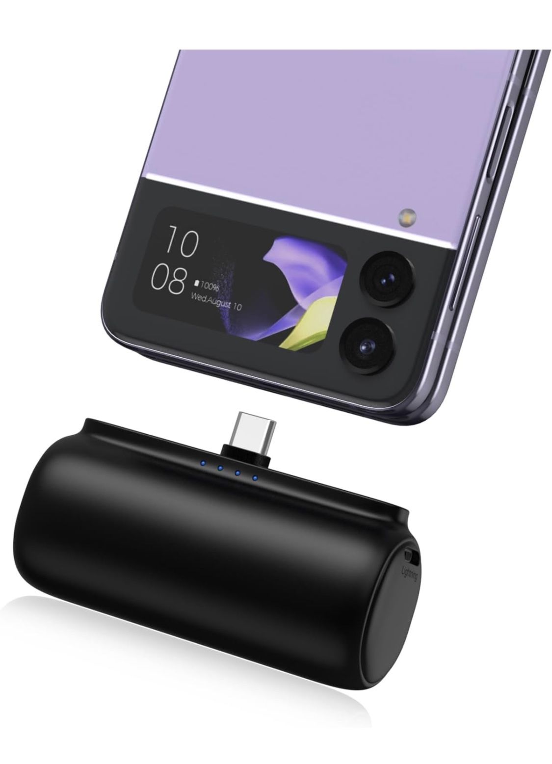 Small USB C Portable Charger, 5500mAh Mini Power Bank Portable Phone Charger Battery Pack for Samsung Galaxy S22 Ultra S20, S10, Moto, Google Pixel, L