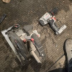 Porter Cable Skil Saw And Drill