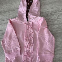 Baby Girl 3 Hoodies Size 6 Months