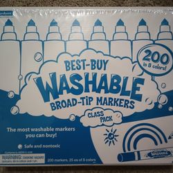 Lakeshore Washable Broad-Tip Markers- Class Pack 