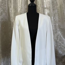 Zara White Cape Blazer “L”