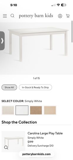 Pottery Barn table with 2 chairs