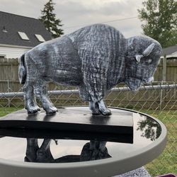 The Old Gray Buffalo Statue