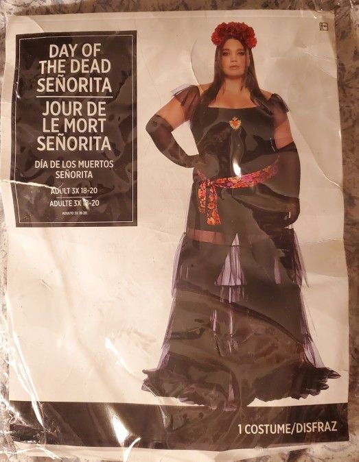 Day Of The Dead Costume 3xl