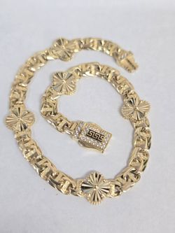 14kt Gold Bracelet with Greek Key Clasp