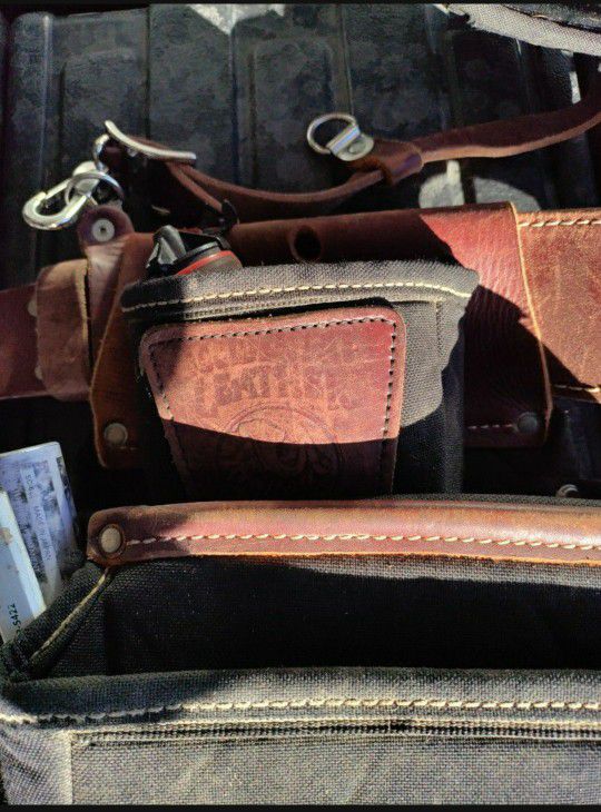 Occidental Leather Bag's W/ Matching Leather Straps 