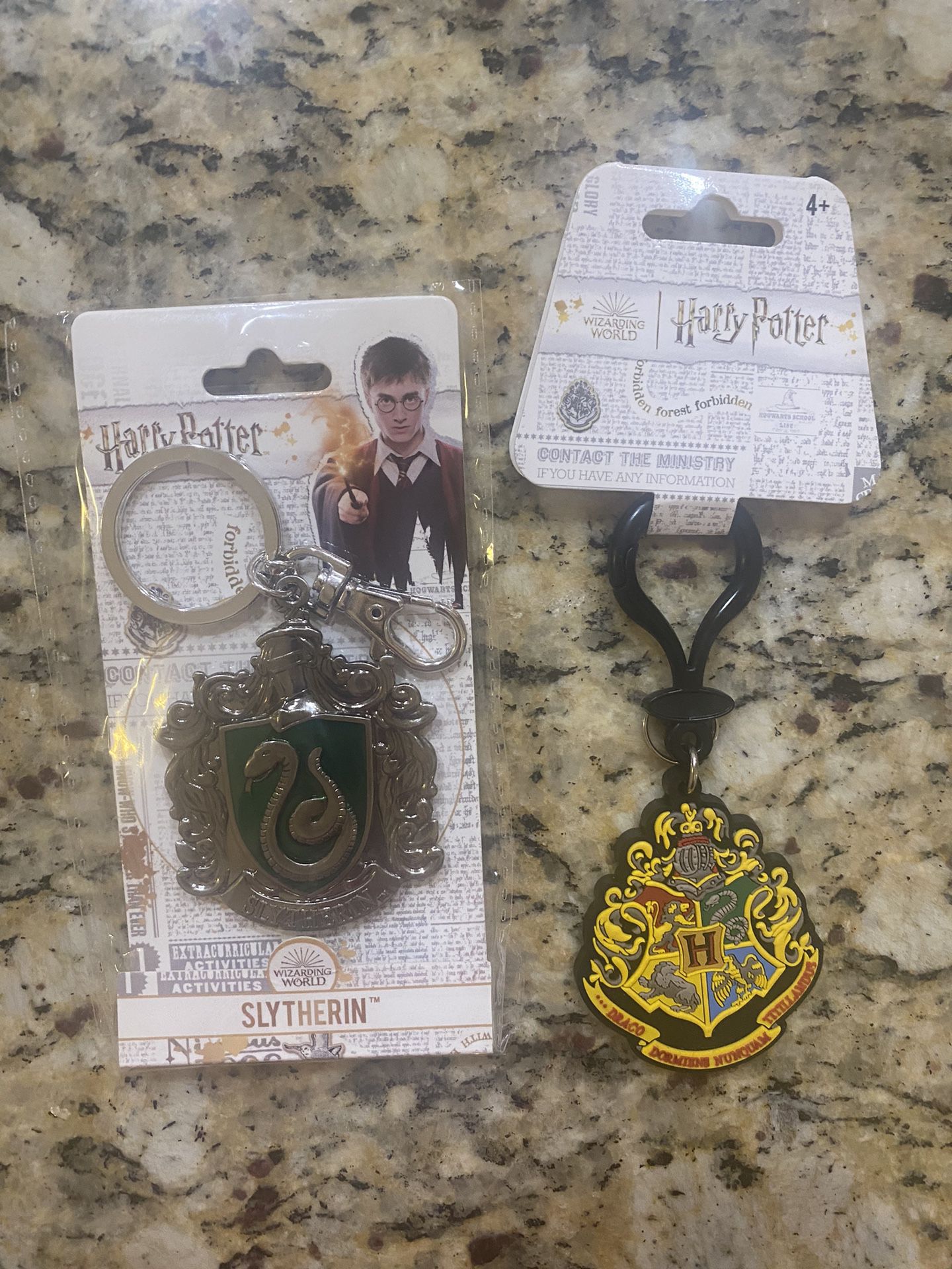 2 New Harry Potter Keychains, Slytherin