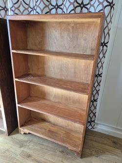 Mid-Century Style Solid Wood Bookcase