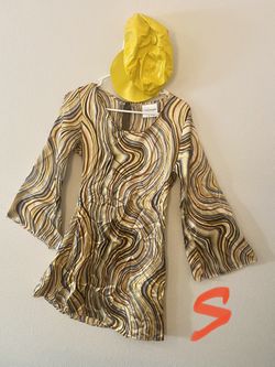 New 70s Go Go Dress & Hat Costume