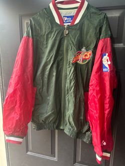 Vintage throwback Seattle SuperSonics Pro Player NBA Jacket Large