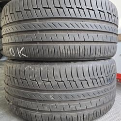 (2) 275 35 22 Continental Tires