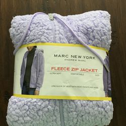 Marc New York NEW! Fleece Zip Up Jacket Size Small