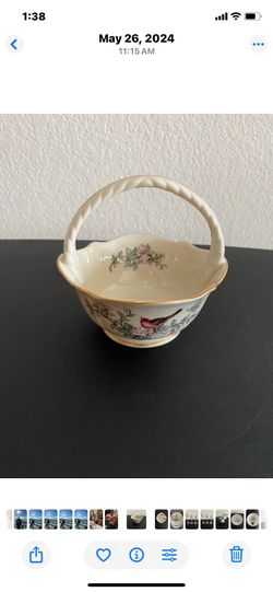 Vintage Lenox Serenade Basket Bowl