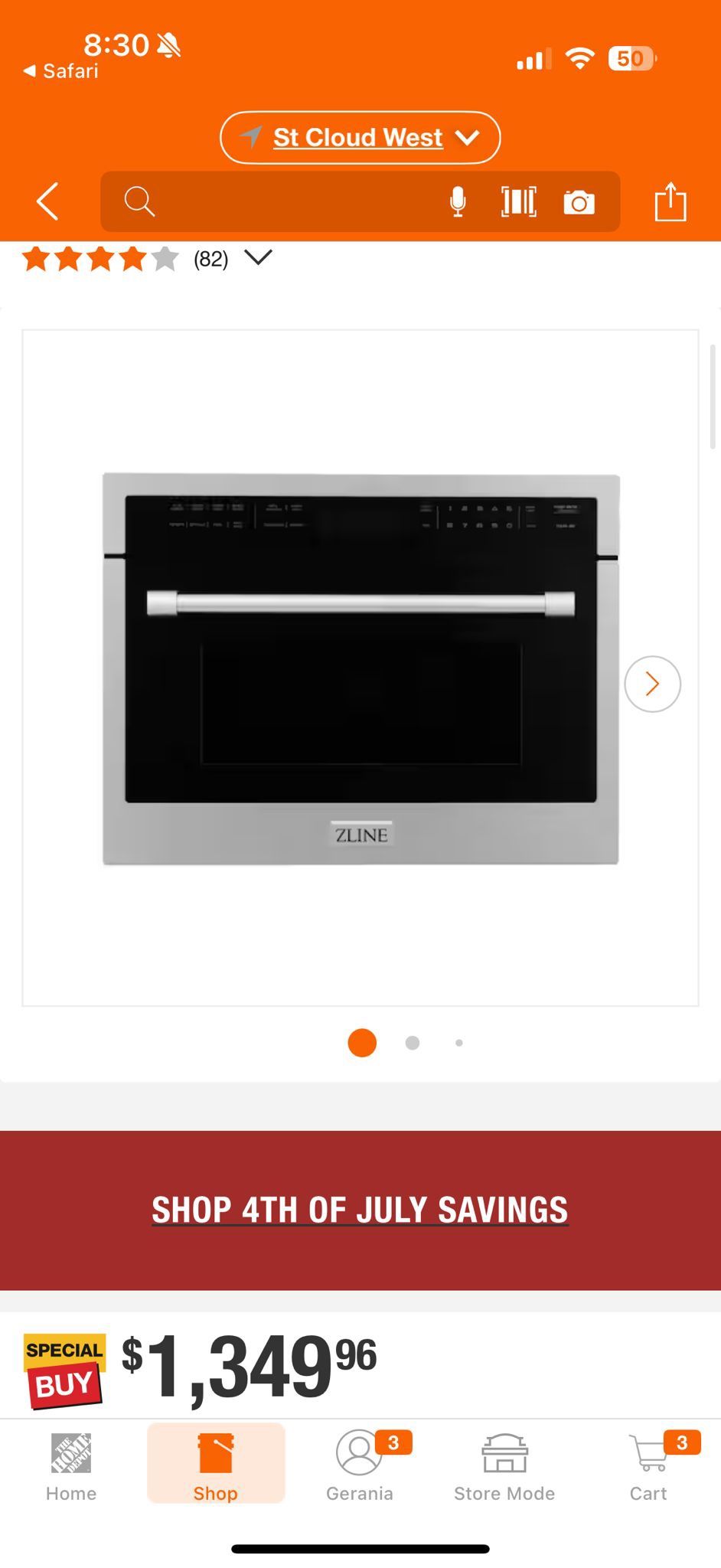 Zline Microwave Oven 24 Inches