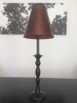 Dark caramel color decorative lamp from Pier One Imports