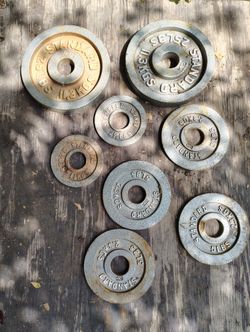 Lot Of Cap Iron Weights 