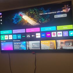 65" 2024 LG 4K OLED Class C4 Smart TV w/ aftermarket wall mounts