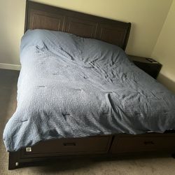 King Bed Frame With Mattress