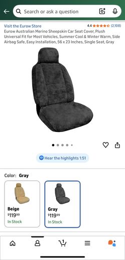 Sheepskin Car Seatcovers