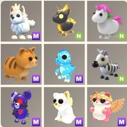 Roblox game Adopt Me Pets starter set