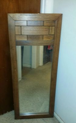 Wooden mirror