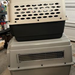 Two, Petmate Dog Kennels - Less Than A Year Old!