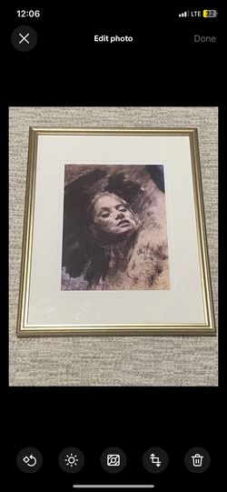 Emotional Fine Art Portrait Print – Surreal Distressed Woman Wall Art – Modern