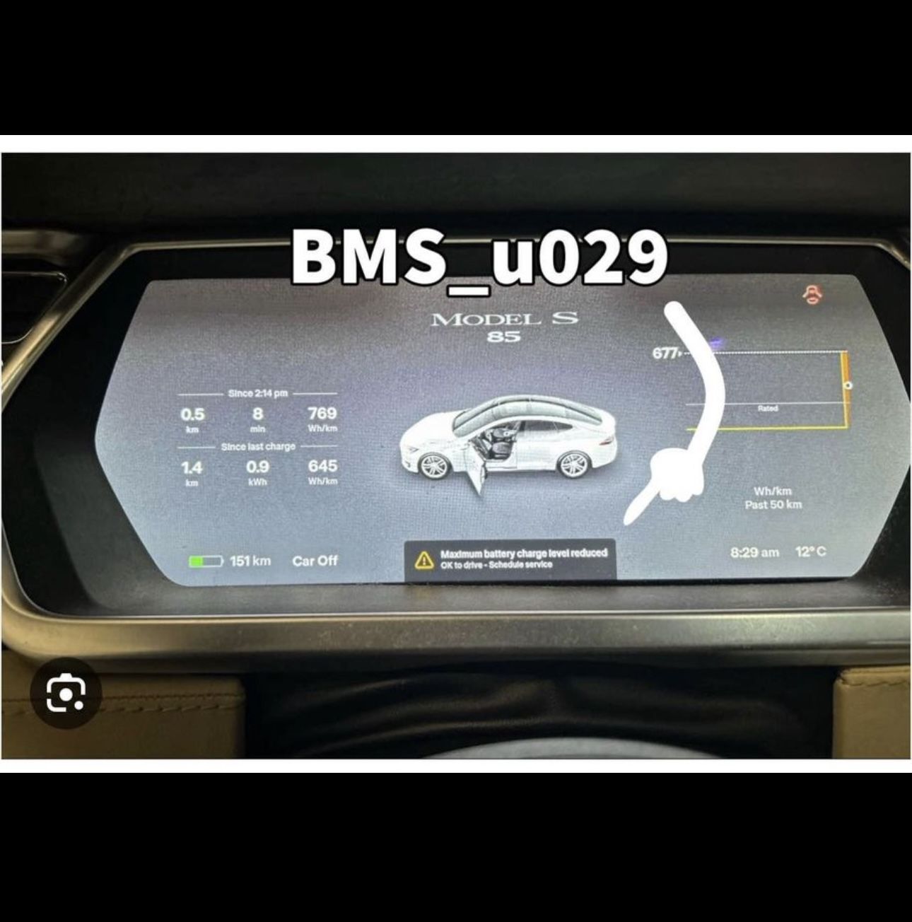 TESLA Battery Error BMS Issue