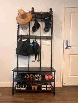 IKEA NIPÅSEN coat rack and bench