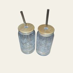 2 -16 Oz Glass Tumblers