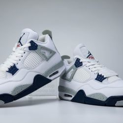 Air Jordan 4 Retro White Midnight Navy
