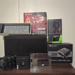 PC Parts Bundle(Case, GPU, Ram, PSU, Fans)