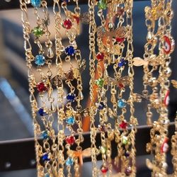 Tobilleras De 14k Oro Laminado!! Anklets 14k Laminated Gold!!